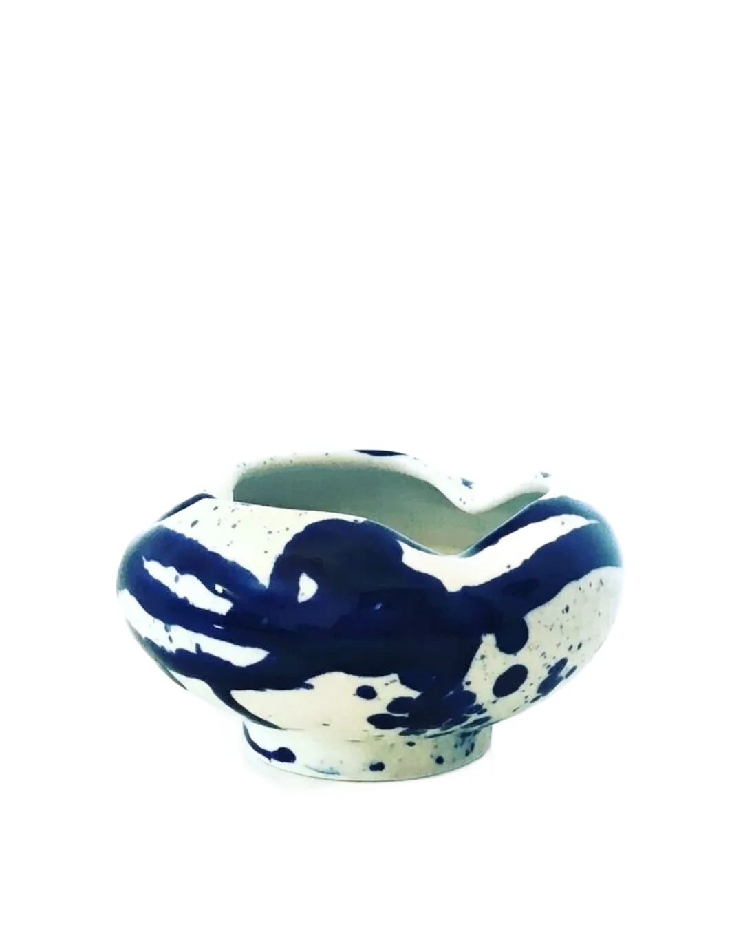 Cendrier « Bleu Éclat » – Céramique Artisanale