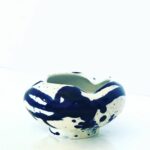 Cendrier « Bleu Éclat » – Céramique Artisanale