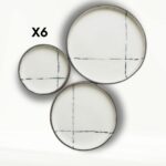 Service de Table "Ligne Minimaliste" – Noir & Crème