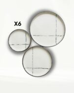 Service de Table "Ligne Minimaliste" – Noir & Crème