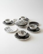 Service de Table "Odyssée Marine" – Set Complet 18 Pièces