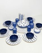 Service "Bleu Horizon" – Set Géométrique Moderne