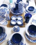 Service de Table "Calligraphie Royale" – Bleu – Image 2