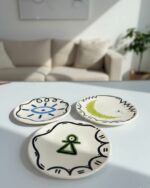 Trio "Cosmos Onirique" – Assiettes Murales en Céramique Artisanale – Image 2