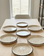 Set de 6 Assiettes "Granit Urbain" – Finition Mouchetée – Image 2