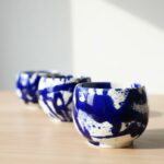 Trio de Bols Boules "Bleu Cobalte" – Céramique Artisanale